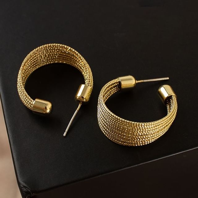 Hoop Layered Alloy Earrings