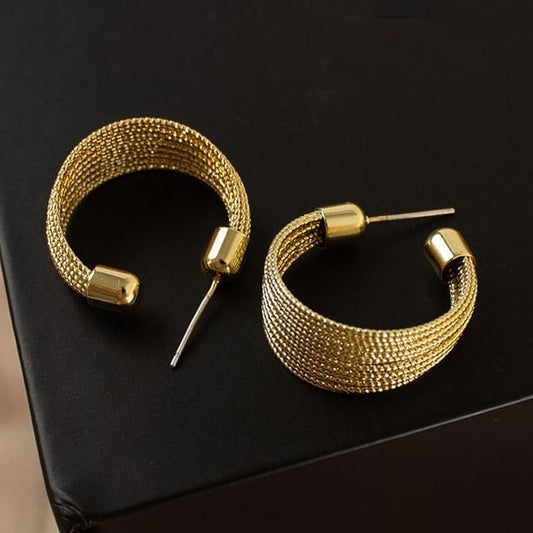Hoop Layered Alloy Earrings