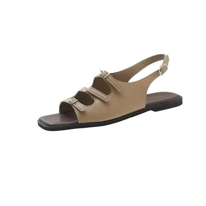 Square Toe Slingback Sandals