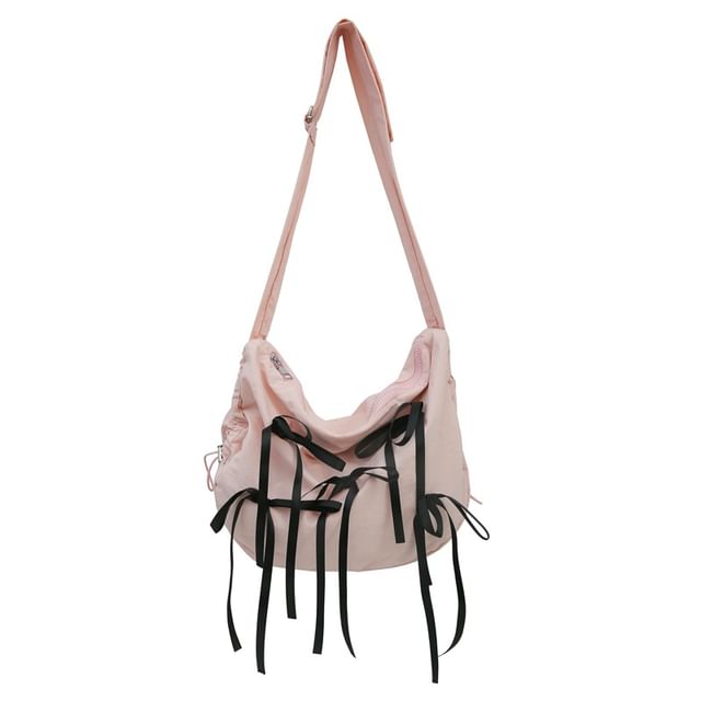 Bow Drawstring Crossbody Bag