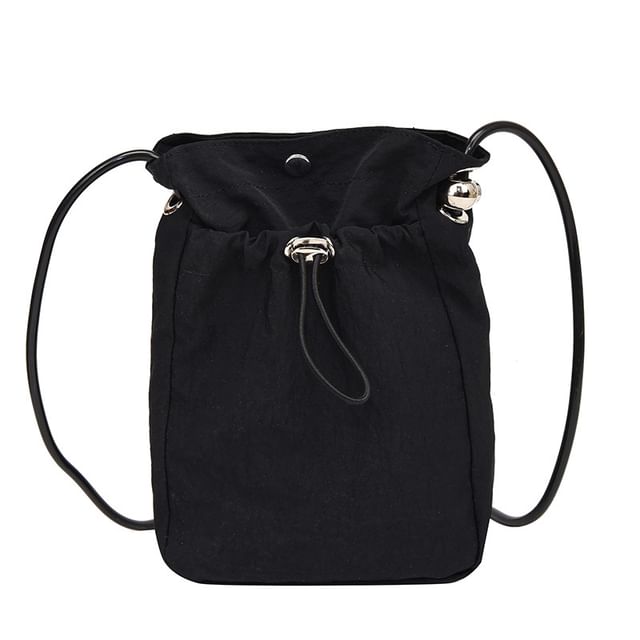 Plain Drawstring Crossbody Bag