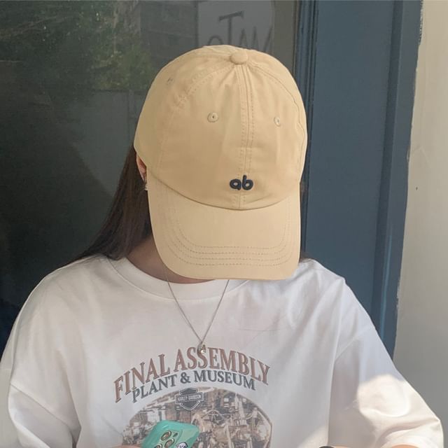 Embroidered Logo Cotton Twill Cap