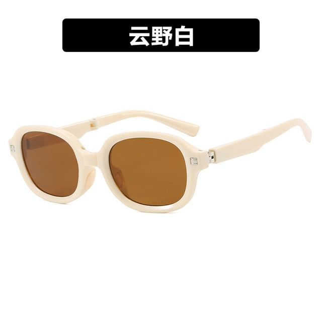 Foldable Oval Sunglasses