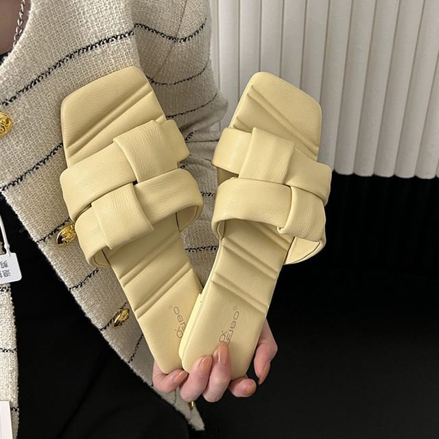 Woven Slide Sandals