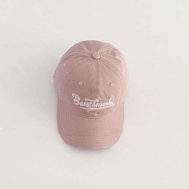 Lettering Embroidered Baseball Cap