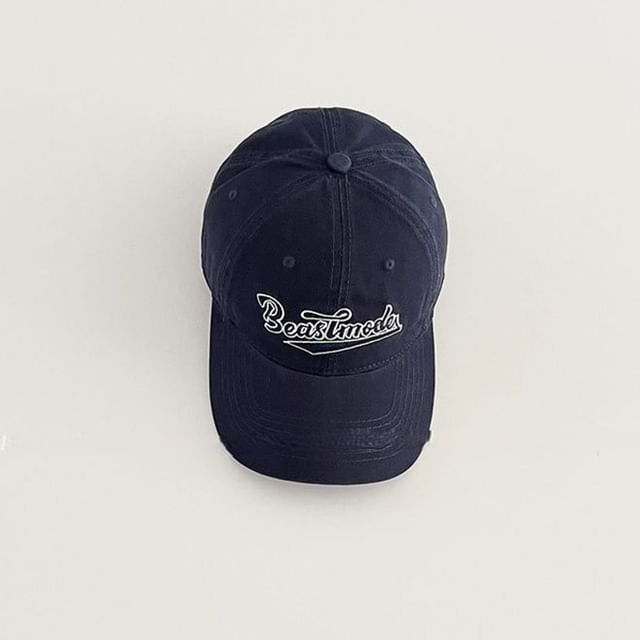 Lettering Embroidered Baseball Cap