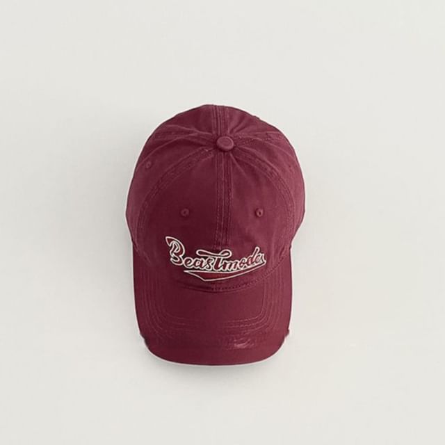 Lettering Embroidered Baseball Cap
