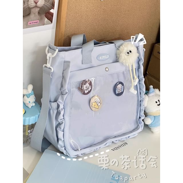 Logo PVC Panel Tote Bag / Bag Charm / Set