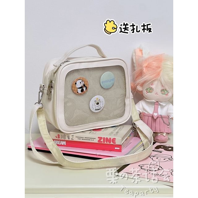 PVC Panel Crossbody Bag / Bag Charm / Set