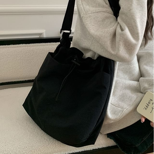Nylon Tote Plain Bag Drawstring