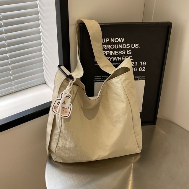 Textile Plain Shoulder Bag