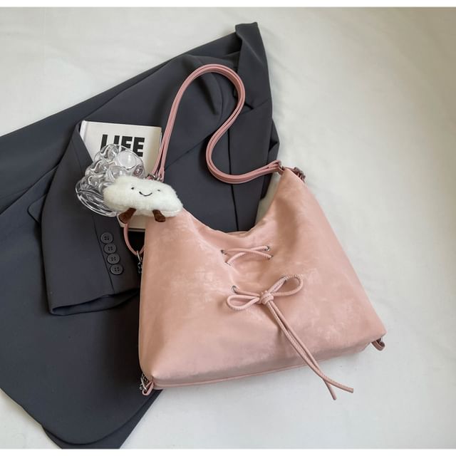 Lace Up Chain Tote Bag