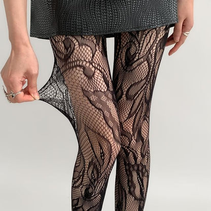 Lace Fishnet Pantyhose