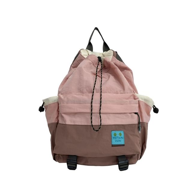 Two Tone Multi-Pocket Backpack