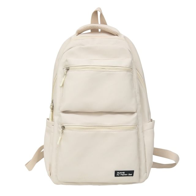 Applique Multi-Pocket Backpack