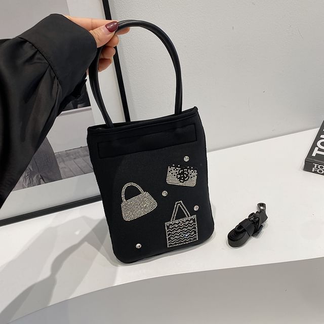 Top Rhinestone Crossbody Bag Handle