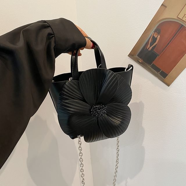 Bucket Chain Set: Strap Pouch Flower + Bag