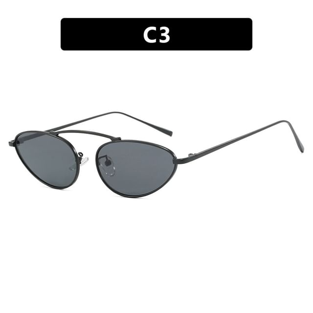 Sunglasses Cat Metal Frame Eye