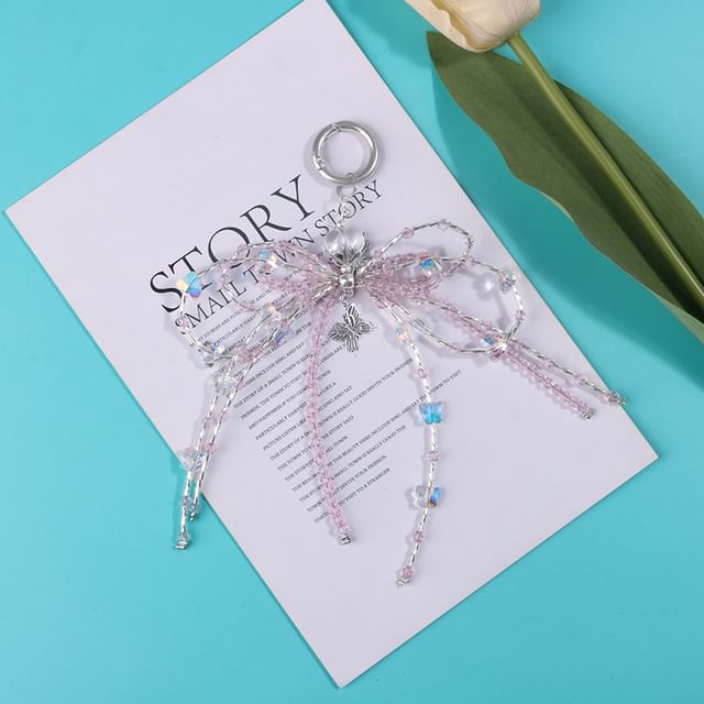 Bow Resin Bag Charm Keyring Phone