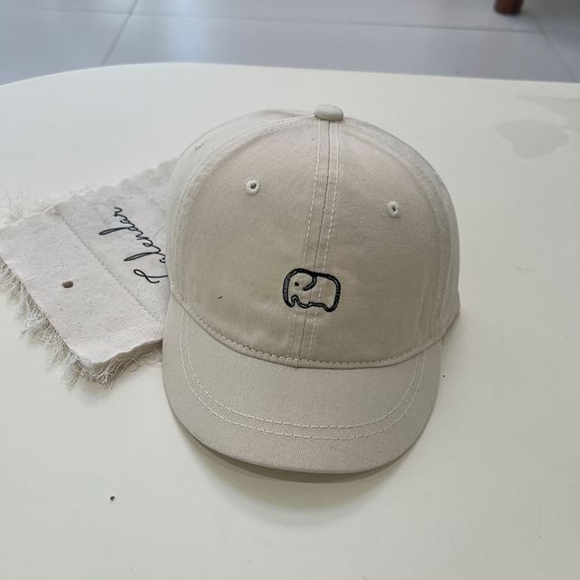 Elephant Brim Short Cap Embroidered