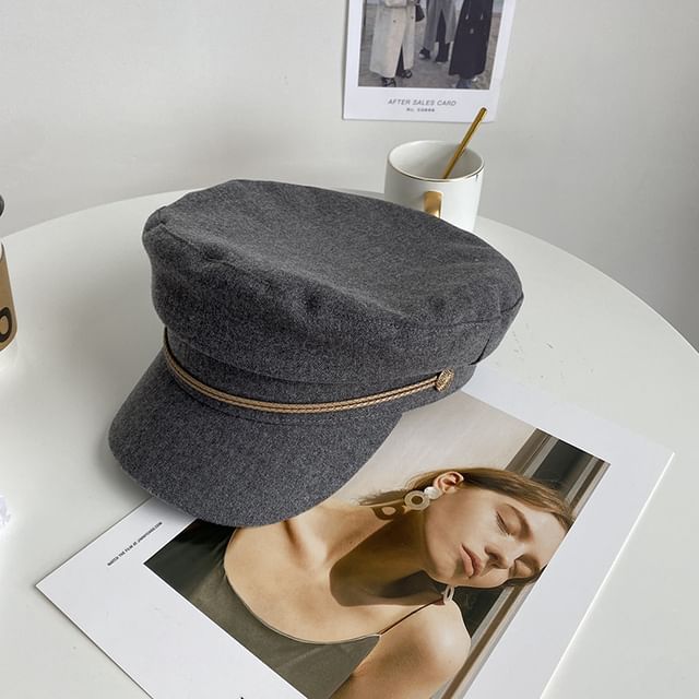 Buckled Newsboy Cap