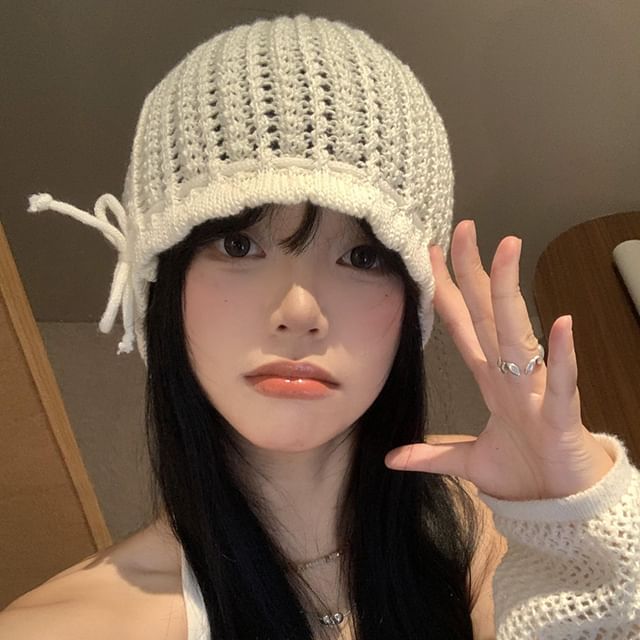 Knit Bonnet Hat