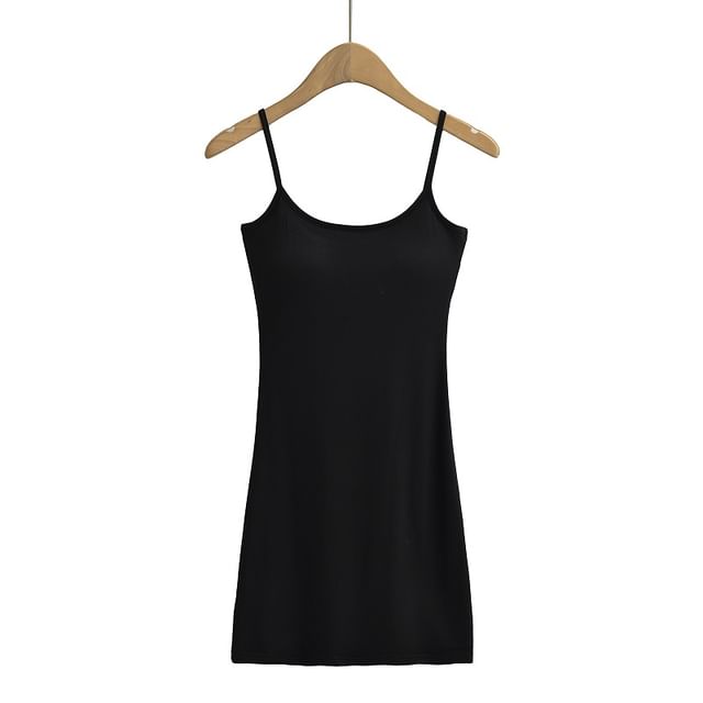 Thin Strap Padded Mini Bodycon Dress