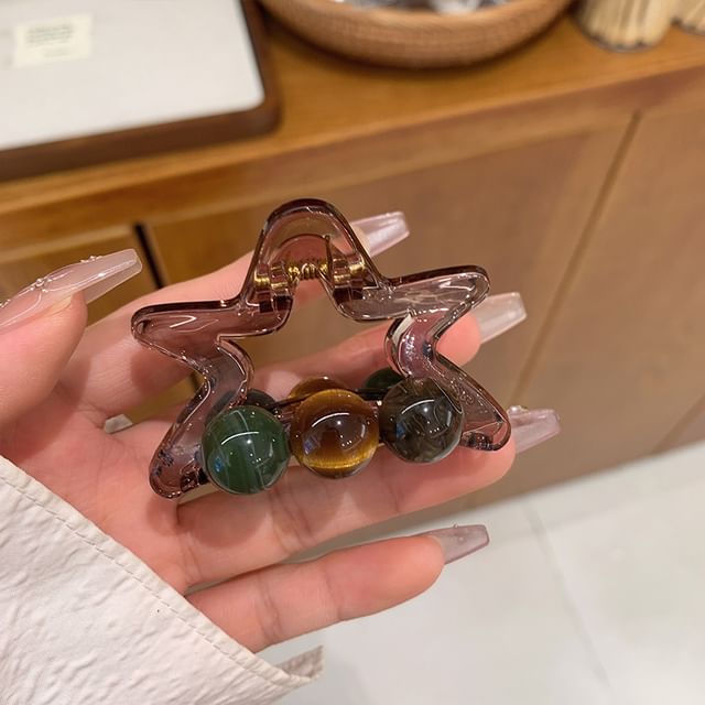 Star Resin Hair Claw Clip