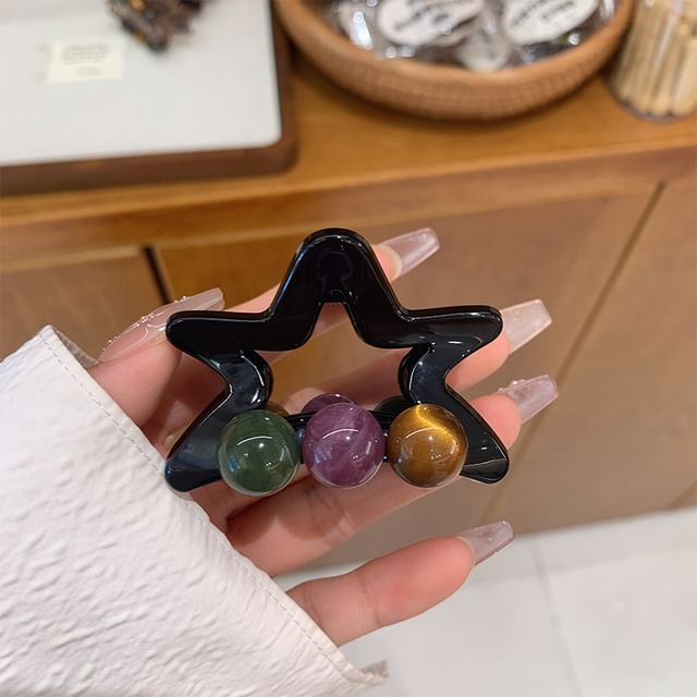 Star Resin Hair Claw Clip