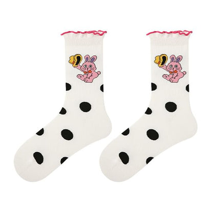 Rabbit Dotted Socks