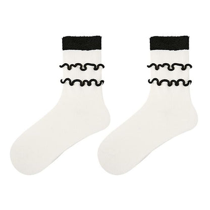 Ruffle Crew Socks