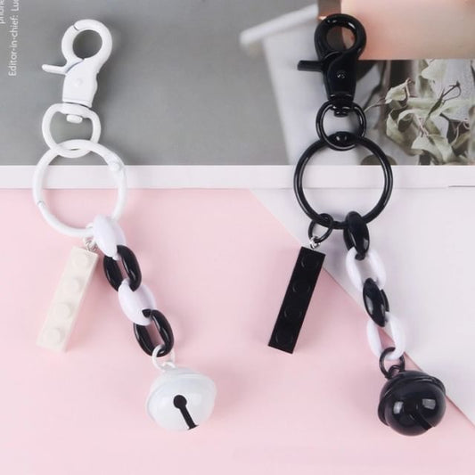 Bell Toy Block Bag Charm Keyring