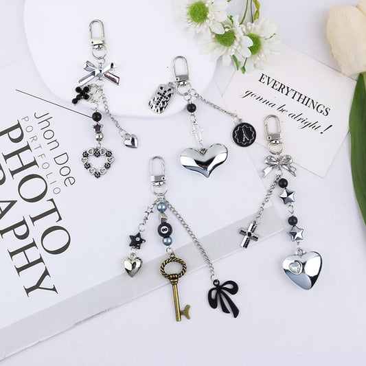 Alloy Bag Charm Keyring (Various Designs)