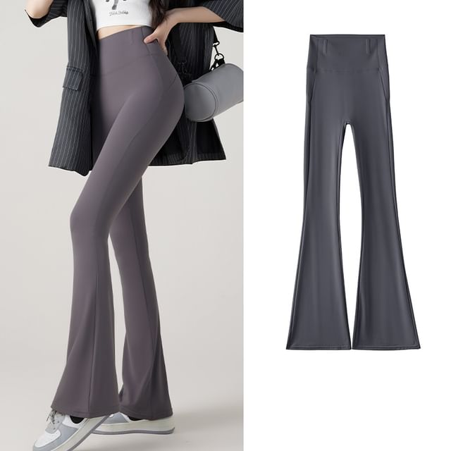 Plain Flare Yoga Pants