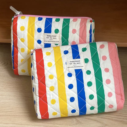 Polka Dot Fabric Makeup Bag / Clutch / Pencil Case (Various Designs)