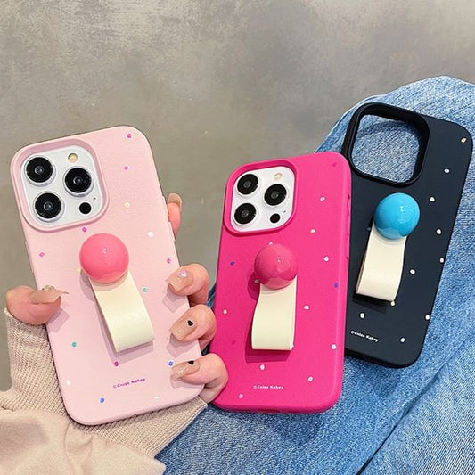 Strap Case Print Phone Finger