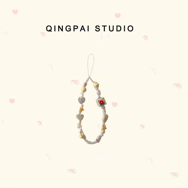 Bead Acrylic Phone Strap (Various Designs)