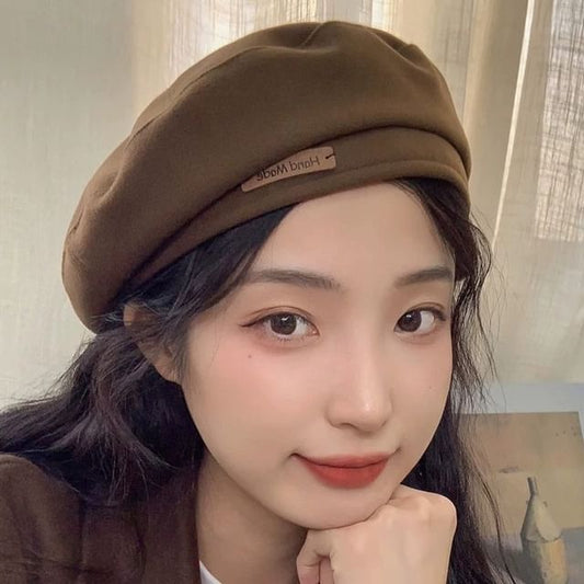 Wool Blend Plain Beret