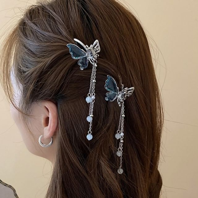 / Beaded Butterfly Clip Hair Set