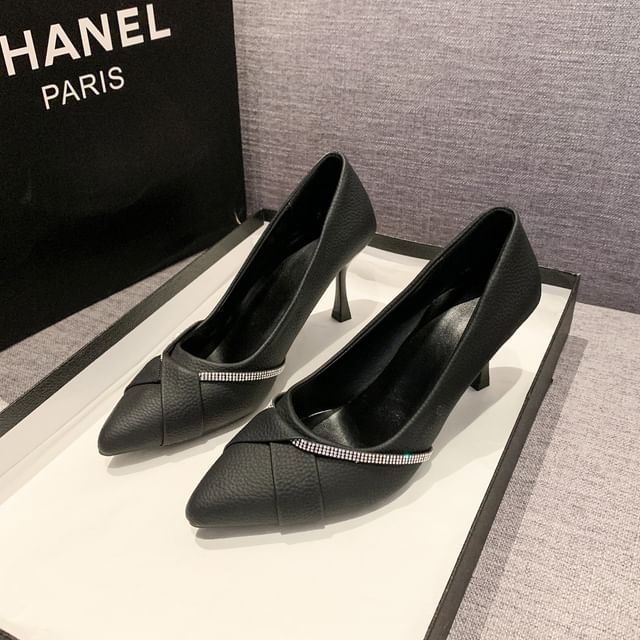 Pumps High Rhinestone Heel