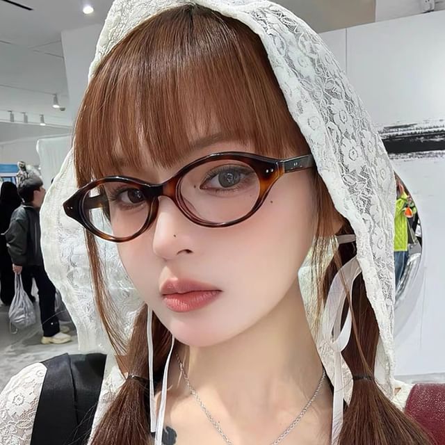 Eyeglasses Oval Plastic