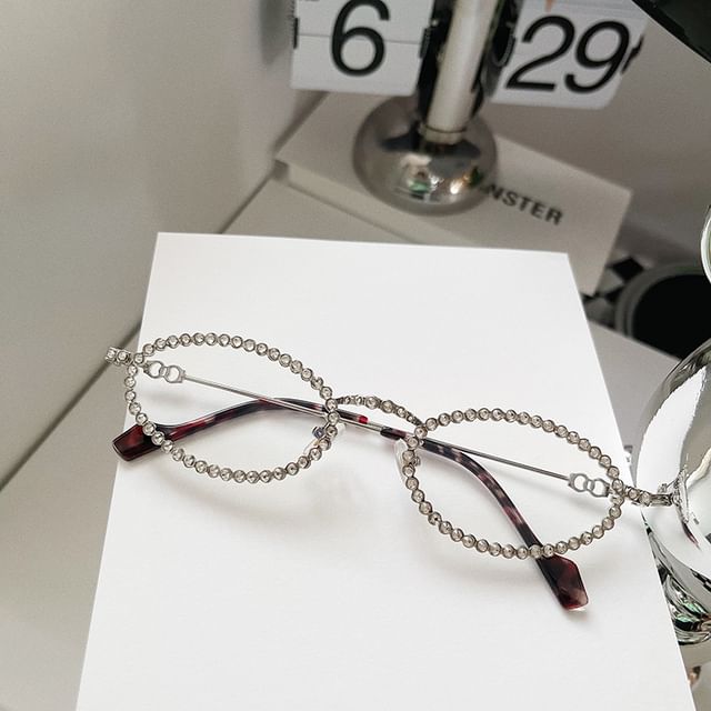 Rhinestone Eye Sunglasses Cat