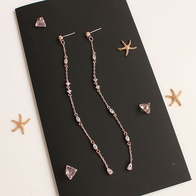 Alloy Earring Rhinestone Threader