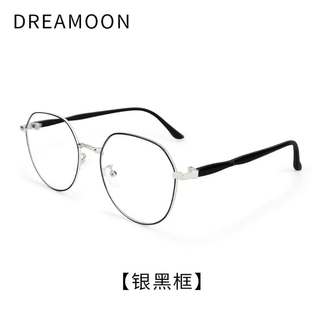 Metal Eyeglasses Round Blocking Frame Blue Light