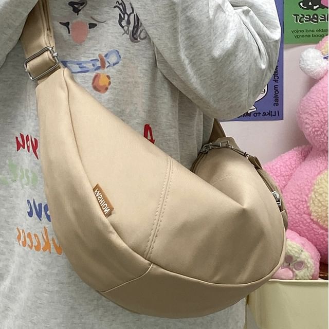 Zipper With Pouch Crossbody Coin Purse Plain