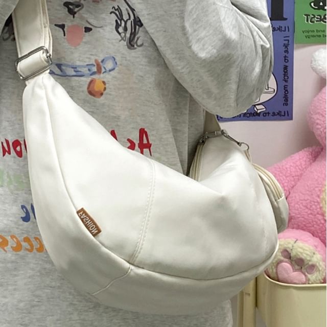 Zipper With Pouch Crossbody Coin Purse Plain