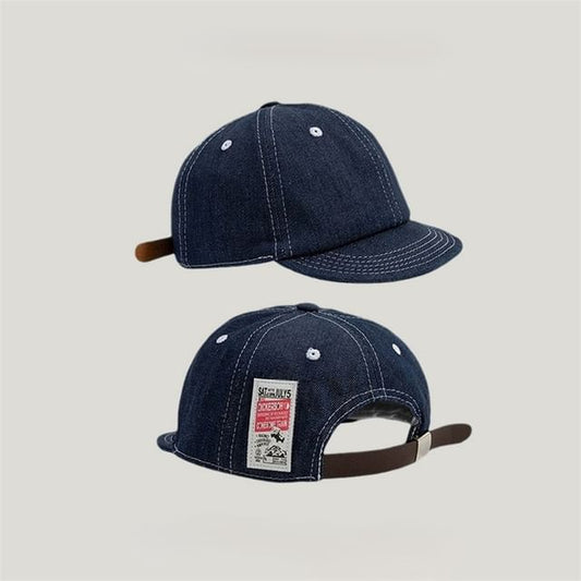 Denim Baseball Cap Applique