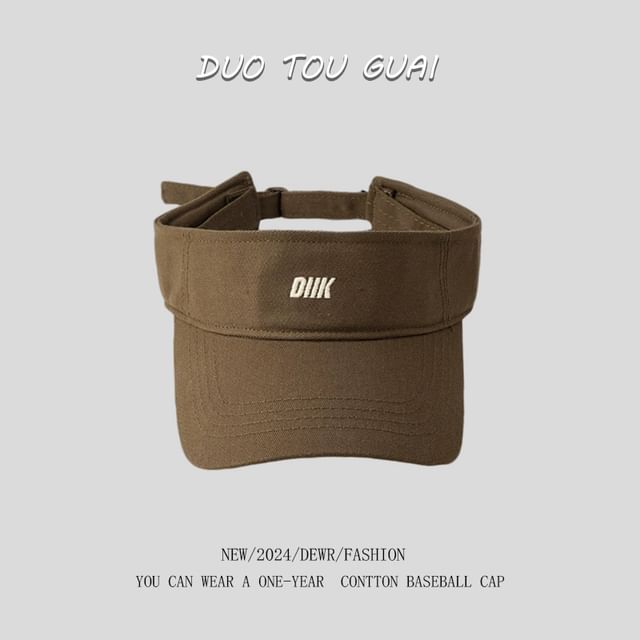 Visor Embroidered Letter Sun