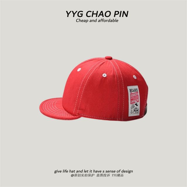 Denim Baseball Cap Applique