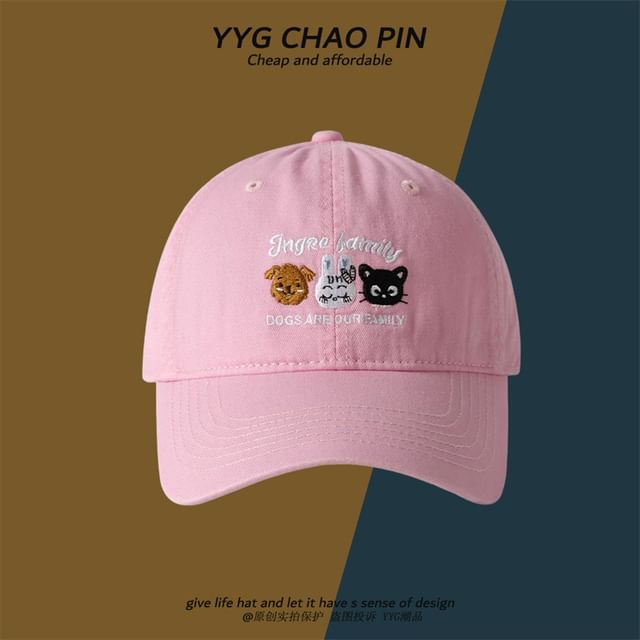 Embroidered Cap Baseball Cartoon